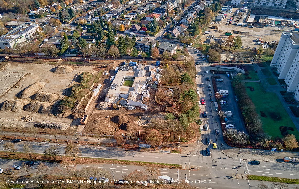 09.11.2020 - Baustelle Grundschule am Karl-Marx-Ring in Neuperlach